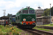 16.08.2014 Lokomotywa spalinowa SU45-089 manewruje na stacji Międzyrzecz