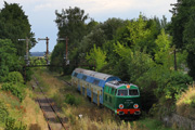16.08.2014 Pociąg Leśnik z SU45-089 zbliża się do stacji Międzychód